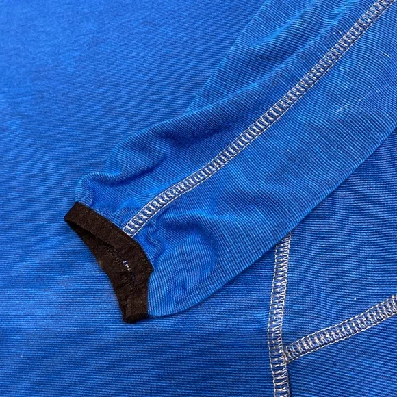 Hind 24/7 run Long sleeve three-quarter performance top blue black 3M large - Picture 6 of 14